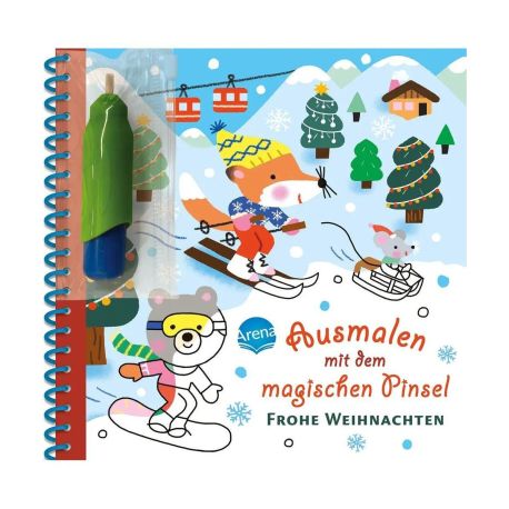 Ausmalen mit dem magischen Pinsel – Frohe Weihnachten