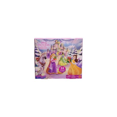 Disney Princess-Adventskalender mit 24 Tagen voller Überraschungen, enthält 3 kleine Puppen, 3 Freunde und 22 Zubehört