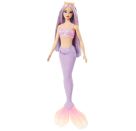 Barbie Meerjungfrau-Puppe mit fliederfarbenem Haar, Schwanzflosse in Violett und Haarband
