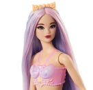 Barbie Meerjungfrau-Puppe mit fliederfarbenem Haar, Schwanzflosse in Violett und Haarband