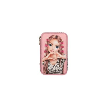 TOPModel 3 Fach Federtasche mit Schleifen LEOHEART