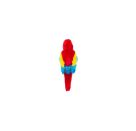 Teddy Hermann Papagei Scharlachara rot 27 cm