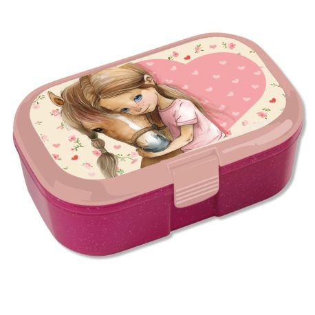 Tapir Glitzer Lunchbox Pferde