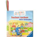 Mein Knuddel-Knautsch-Buch: Sachen suchen. Einkaufen, weiches Stoffbuch, waschbares Badebuch, Babyspielzeug ab 6 Monat