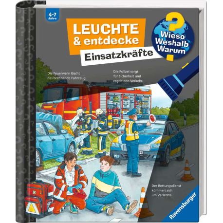 Wieso? Weshalb? Warum? Leuchte und entdecke: Einsatzkräfte (Taschenlampen-Buch mit Folien und Klappen)