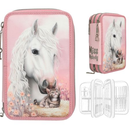 Miss Melody 3 Fach Federtasche TRUE FRIENDS