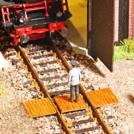 BUSCH H0 Gleisüberwege