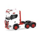 herpa - Scania CS 20 HD Zugmaschine 3achs (6x4), weiß/rot