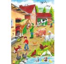 Schmidt Spiele Kinderpuzzle Auf dem Bauernhof, 3x24 Teile
