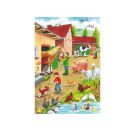 Schmidt Spiele Kinderpuzzle Auf dem Bauernhof, 3x24 Teile
