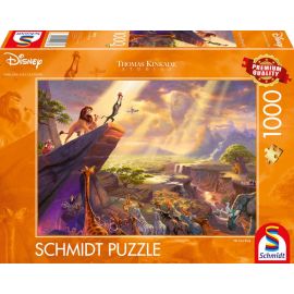 Schmidt Spiele Puzzle Thomas Kinkade, Disney, Der König der Löwen, 1000 Teile