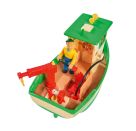 Sam Charlies Fischerboot mit Figur
