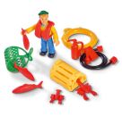 Sam Charlies Fischerboot mit Figur