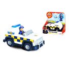 Sam Polizei 4x4 mit Rose Figur