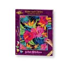 Malen nach Zahlen: Exotische Blütenträume