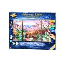 Malen nach Zahlen - Kirschblüte in Japan Triptychon