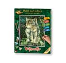 Malen nach Zahlen - Wolfsmutter
