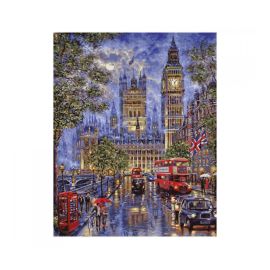 Malen nach Zahlen - Vollmond über London