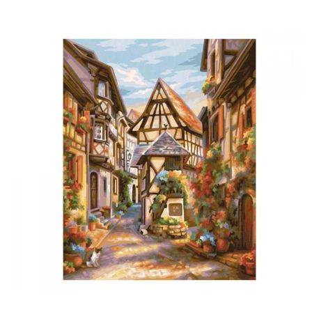 Malen nach Zahlen - Dorfgässchen