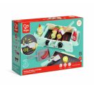 Grill mit gusseiserner Pfanne