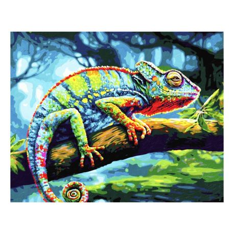Malen nach Zahlen - Chamäleon