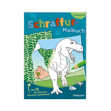 Schraffur-Malbuch. Dinosaurier