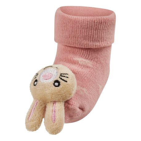 Sterntaler Baby Rasselsocken Hase mattrosa Gr. 16