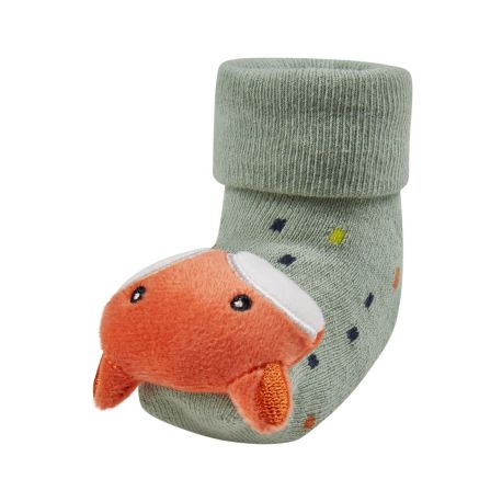 Sterntaler Baby Rasselsocken Fuchs eisgrün Gr. 16