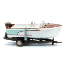 WIKING Motorboot auf Anhänger