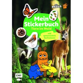 Die Maus Stickerbu. Tiere Wal