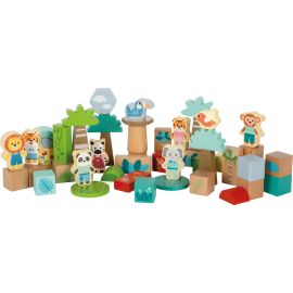 Holzbausteine Jungle Friends