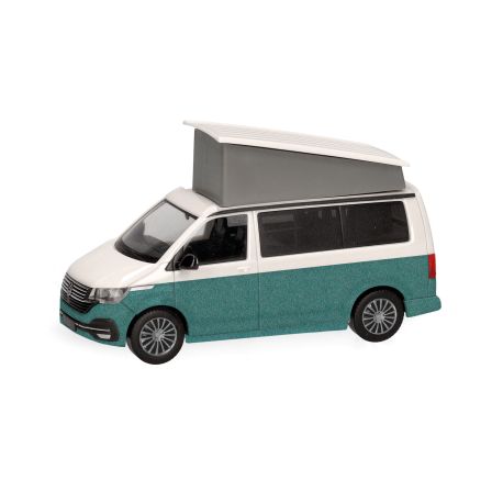herpa - VW T6.1 California, Candy Weiß / Bay Leaf Green metallic