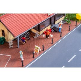 H0 PREMIUM Straßenfolie Klinkerpflaster, rot H0 PREMIUM Straßenfolie Klinkerpflaster, rot