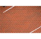 H0 PREMIUM Straßenfolie Klinkerpflaster, rot