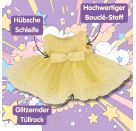 Monster Styles, Bouclé Kleid mit Fischerhut, gelb, Größe 15 cm