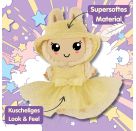 Monster Styles, Bouclé Kleid mit Fischerhut, gelb, Größe 15 cm