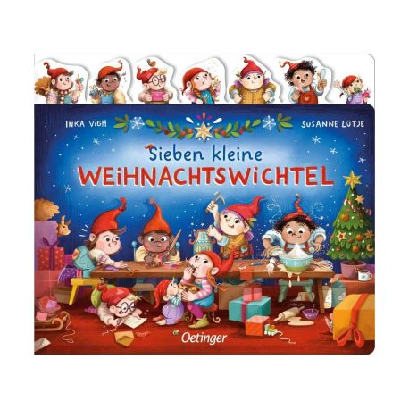 Sieben kleine Weihnachtswichtel