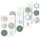 Sticker Adventzahlen Stern si iris