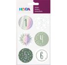 Sticker Adventzahlen Stern si iris