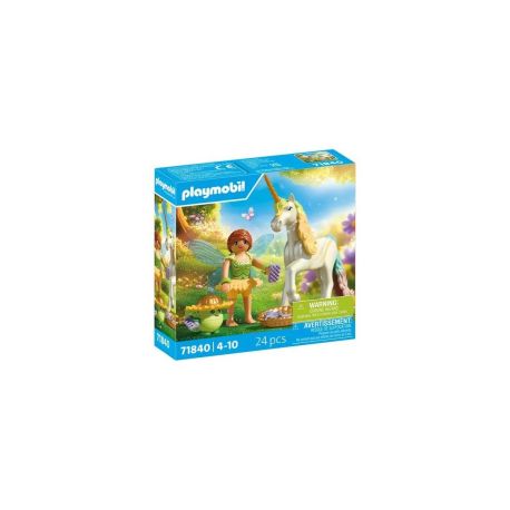 PLAYMOBIL 71840 Sammeleinhorn Regenbogenblume mit Fee