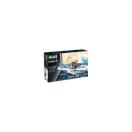 Starter Kit German Submarine Type VII C/41, Revell Modellbausatz mit Basiszubehör