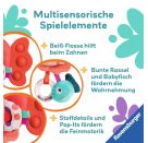 Ravensburger 4871 Play+ Pop-it Piranha (rot), Kuscheltier mit vielen Spieleffekten, Baby-Spielzeug ab 0 Monaten