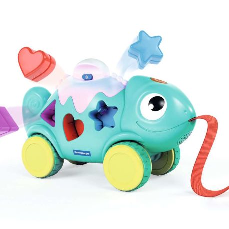 Ravensburger 4875 Play+ Musikalisches Formen und Farben Chamäleon, Farben- und Formensortierer, mit Licht- und Soundef