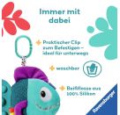 Ravensburger 4876 Play+ Pop-it Piranha (blau), Kuscheltier mit vielen Spieleffekten, Baby-Spielzeug ab 0 Monaten