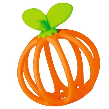Ravensburger Play+ Kuller-Greifling: Orange – Zahnungshilfe, Silikon Baby-Spielzeug ab 0 Monate