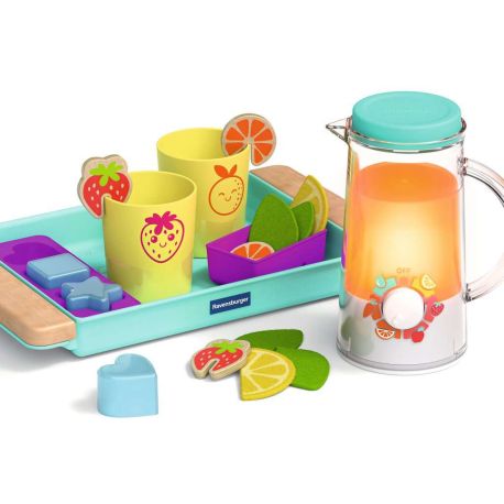 Ravensburger Play+ Getränke-Spiel-Set: Cool Drinks, Pretend Play Set, Spielzeug ab 18 Monate, Küchenzubehör