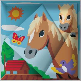 Ravensburger CreArt - Malen nach Zahlen 25868 - Do it together: Pferde - für Erwachsene und Kinder