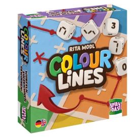 SPIEL DAS! Verlag - Colour Lines - spannendes Roll   Write, Würfelspiel,  Reisespiel - für die ganze Familie!