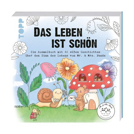 Leben ist schön Ausmalb.