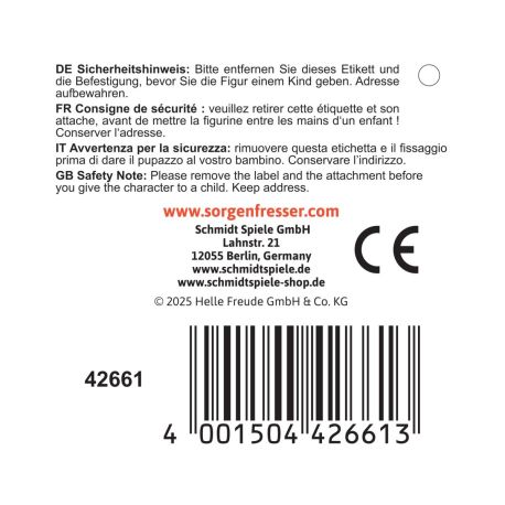 Sorgenfresser TakTak, 22 cm, Edition Boogie Woogies